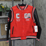 Ring of Fire Front Varsity Jacket California State West Coast Black / Red XL