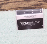 Madison Park Marshmallow Bathroom Rug Non Slip Mat Rectangle Seafoam Green 24x40
