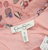 Jessica Simpson Paisley Tiered Midi Maternity Dress M9012368 Pink Multi XL