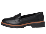 Clarks Westlynn Glow Penny Loafer 26184333 Black Leather 5M