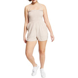 Bar III Womens Terry Cloth Halter Romper 100152040 Naturally Nude Brown M