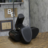 Sun + Stone Reemaa Block-Heel Platform Sandals Open Toe Black Patent 9W