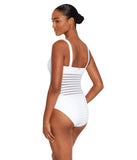 Lauren Ralph Lauren Square Neck Over-the-Shoulder One-Piece Swimsuit White 8