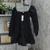 Bb Dakota Womens Daniella Babydoll Casual Dress Black S