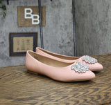 Journee Collection Womens Embellished Dressy Ballet Flats RENZO-WD Pink 8W