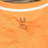 Issac Mizrahi Live! Essentials Pima Cotton 3/4 Sleeve Top Nectarine Orange M