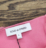 Solid & Striped Womens The Marley Knit Maxi Dress Bandeau Rose Water Pink S