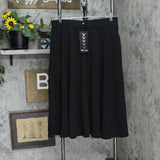 White Mark Womens Plus Size Tasmin Flare Midi Skirt PS709-011XL