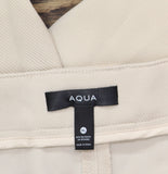 Aqua Womens Textured Wide Leg Trousers Pants AQ-PA2163 Beige Brown XL