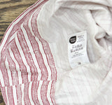 Charter Club Cotton 550 TC Holiday Stripe 3-Piece Sheet Set Red Multi King