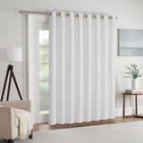 Eclipse Extra Wide Grommet Curtain Panel Kendall White 100x84