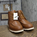 Goodfellow & Co Mens Niles Mock Toe Boots 90971861 Cognac Brown 11M