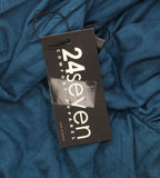 24seven Comfort Apparel Womens Plus Size Empire Waist V-neck Maxi Dress P020624