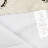 ZUZIFY Blackout Patterned Grommet Top Curtain Panel Textured Brown 50x84