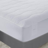 Serta Casual Polyester Plush Top Heated Mattress Pad 2-Plug ST55-0186 White King