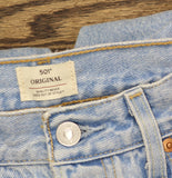 Levi's Womens Original 501 Button Fly Jeans 94417272 County Fair Blue 30