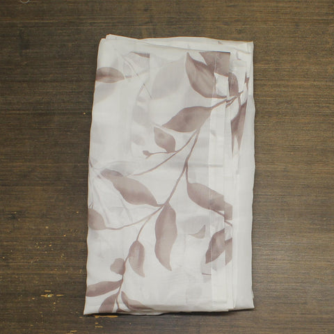Madison Park Vera Sheer Grommet Top Curtain Panel Mauve Floral White 50" x 84"