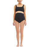 Motherhood Maternity Maternity Bikini Swim Top M90089-01 Black XS
