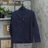 Mackintosh New England Double Closure Parka Anorak Jacket Coat Navy Blue L
