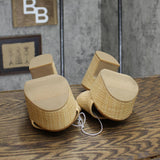 A New Day Womens Block Clogs Woven Heels 166cb0a976ecbd Brown 8M