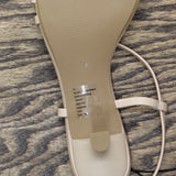 A New Day Womens Reggie Toe Thong Strappy Heels 92611233 Tan Brown 10M