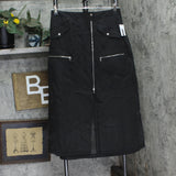 DKNY Womens Organza Cargo Skirt P4BNUWEN Black 12