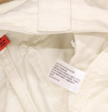 Woolrich X TGT Mid-Rise Barrel Leg Cargo Denim Jeans Pants Cream Off White 00