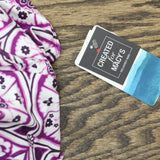 Swim Solutions Printed Tiered Fauxkini One Piece Swimsuit Magenta Purple 10