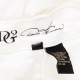 DG2 Womens Classic Stretch Denim Pedal Pusher Jean 697765 Ivory White 8P