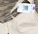 Lilyette Womens Plunge Into Comfort Keyhole Minimizer Bra Champagne Brown 36D