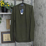 Club Room Men's Solid V-Neck Merino Wool Blend Sweater