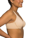 Vanity Fair Size Beauty Back Smoothing Minimizer Bra Damask Neutral Brown 38DDD