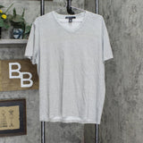 Kenneth Cole Mens Cotton V Neck T-Shirt Tee 166a69184e0dd9 Gray L