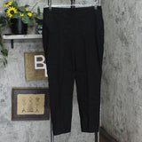 Hilary Radley Women's Ponte Pull-On Mid Rise Slim Leg Pants 1797446 Black L