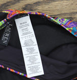Lauren Ralph Lauren Ring Halter One-Piece Swimsuit Bordado Paisley Black Multi 4