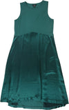 Alfani Womens Mixed-Media Midi Dress 100107596MS Green S