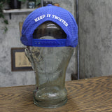 Twisted Tea Mens Lightweight Mesh Back Rope Snapback Baseball Hat Blue One Size