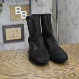 A New Day Celaena Mesh Block Heel Mid-Calf Boots 94568455 Black 6.5M