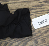 Bar III Womens Petite Ruched-Sleeve Blazer Jacket Black PXL