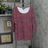 Karen Scott Womens Knit Long Sleeve T-Shirt Top 166e8d942457a1 Red Paisley 2X