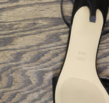 Michael Michael Kors Elodie Sandals Heeled Rosette Stiletto Heels Black 9.5M