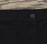 Susan Graver Womens Regular Sleek Ponte Straight Leg Trouser Pants Black M