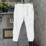 Vanilla Star Juniors Ripped Skinny Jeans White Wash 13