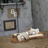 Steve Madden Womens Hadyn H-Band Sandals Slip On Natural / Cognac Check Brown 9M