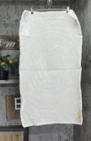 Knightsbridge Plush Cotton Bath Rug with Non-Slip Backing Ivory Off White 24x40