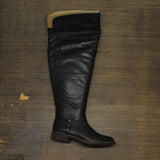 Franco Sarto Women's Wide Calf Haleen Over-The-Knee Boot H4590L1 Black 9M-WC