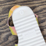 Cat & Jack Toddler Girls Shiny Sandals 166cd692141be3 Rainbow Multicolor 8T