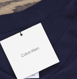 Calvin Klein Womens Woven Relaxed V-Neck Blouse 44B952G Baritone Blue S
