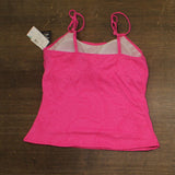 Swim Solutions Paisley-Print Tunnel Tankini Swim Top Paisley Jacquard Pink 18