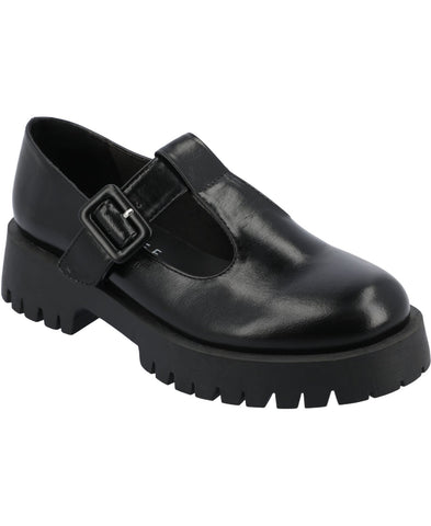 Journee Collection Womens Comfort Foam Suvi Mary Jane Loafers SUVI Black 11M